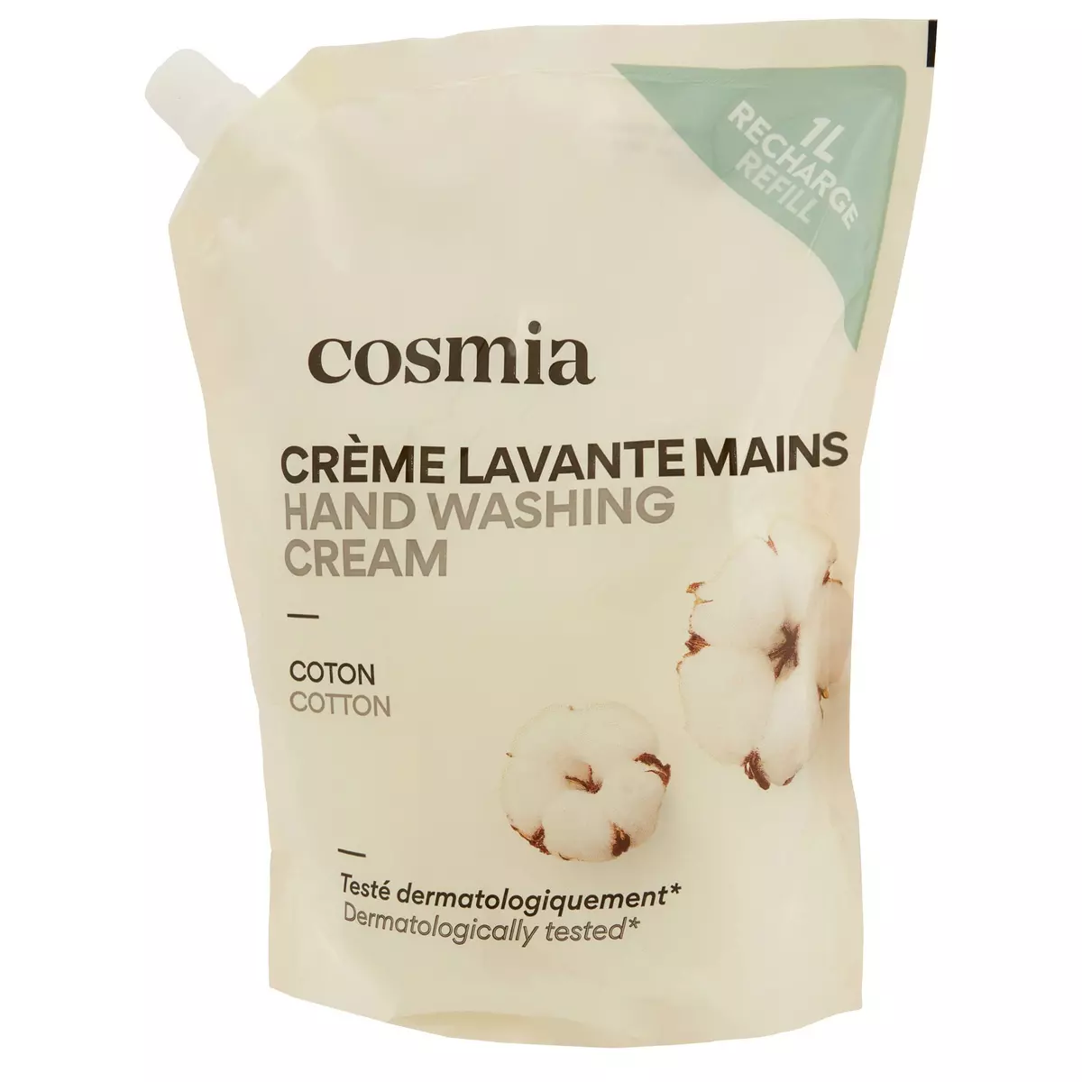 COSMIA Recharge crème lavante mains coton 1l