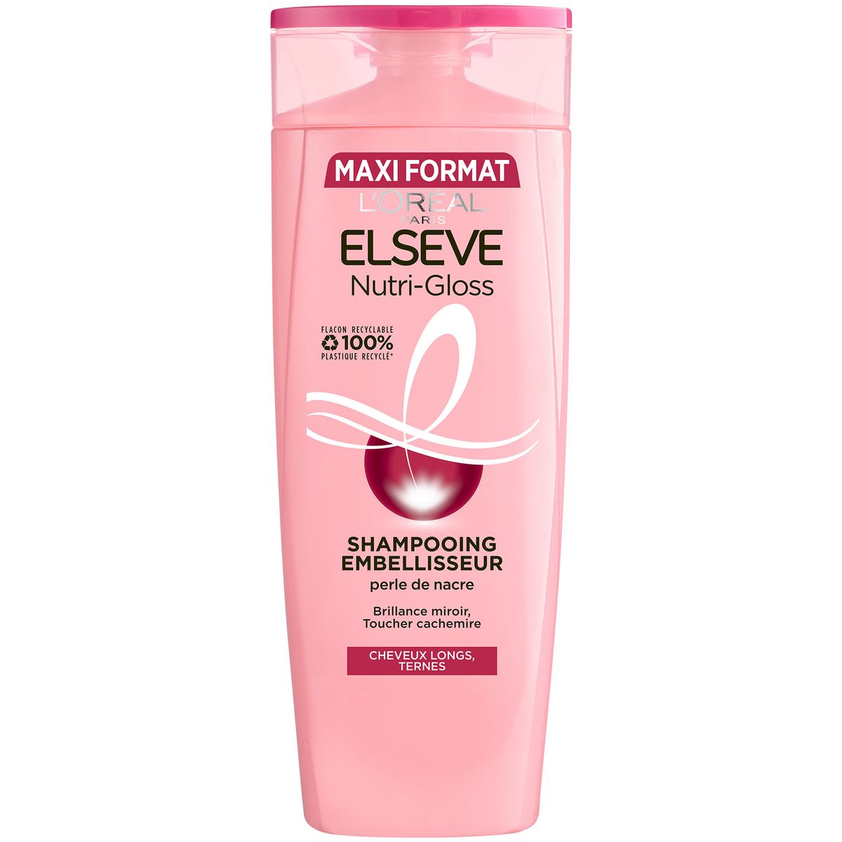 ELSEVE Nutri-gloss shampooing embellisseur cheveux longs, ternes 500ml