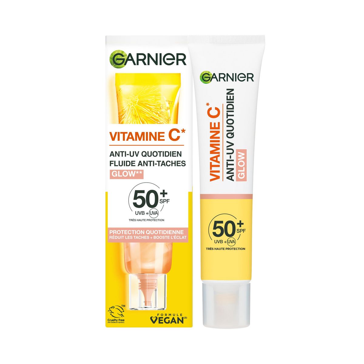 GARNIER SkinActive fluide anti-tâches anti-UV quotidien vitamine C SPF50+ 40ml
