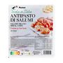Voir la diapositive 3 : AUCHAN TAVOLA IN ITALIA Assortiment de charcuterie salame milano speck et coppa 28 tranches 160g