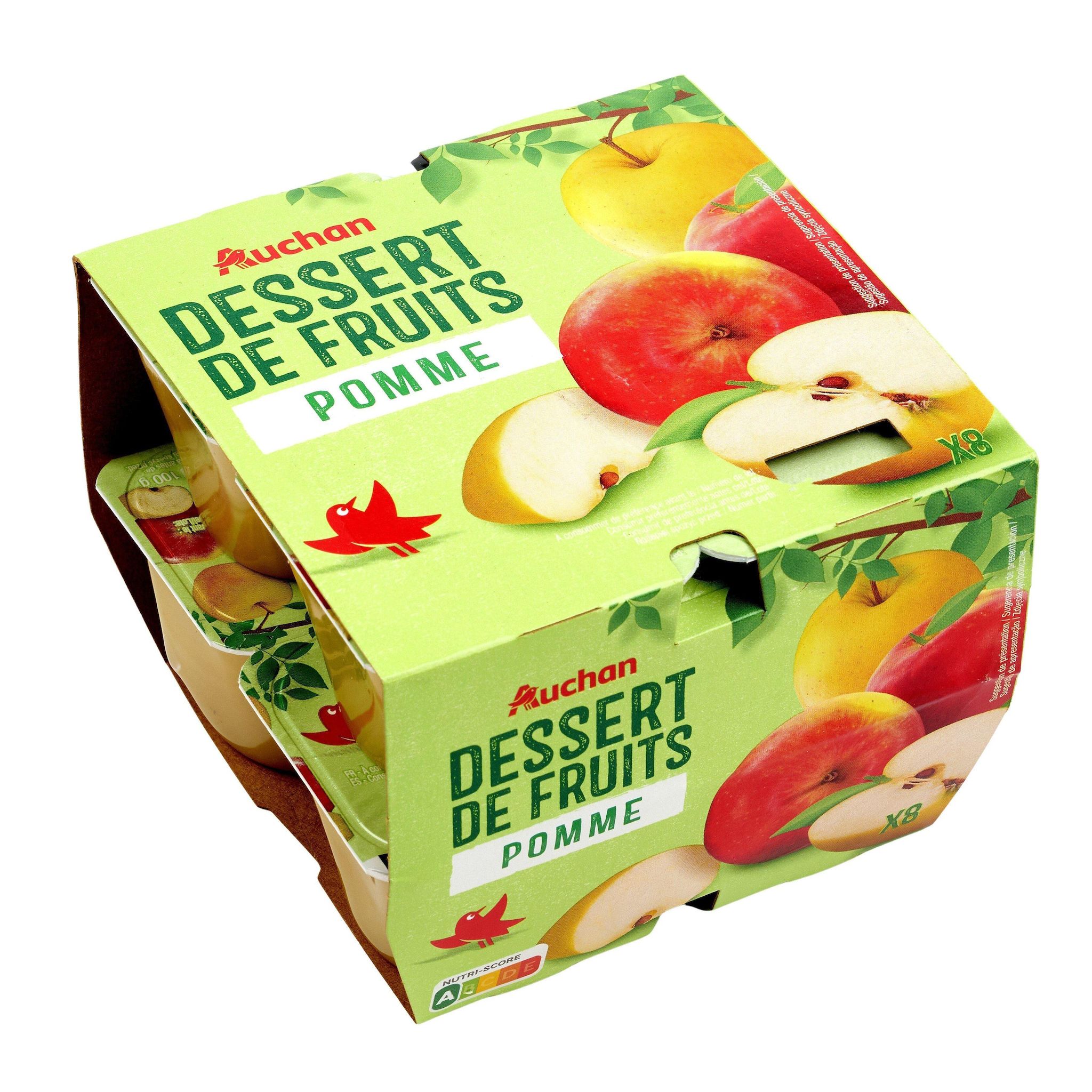 Voir la diapositive 3 : AUCHAN Spécialité pomme 8x100g