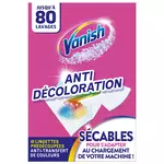 VANISH Lingettes anti-décoloration 80 lavages 40 lingettes