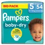 PAMPERS Baby-dry couches taille 5 (11-16kg) 54 couches