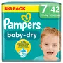 PAMPERS Baby-dry couches taille 7 (+15kg) 42 couches