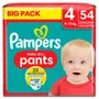 PAMPERS Baby-dry pants couches culottes taille 4 (9-15kg) 54 couches