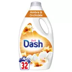 DASH Lessive liquide 2en1 ambre & orchidée 32 lavages 1,44l