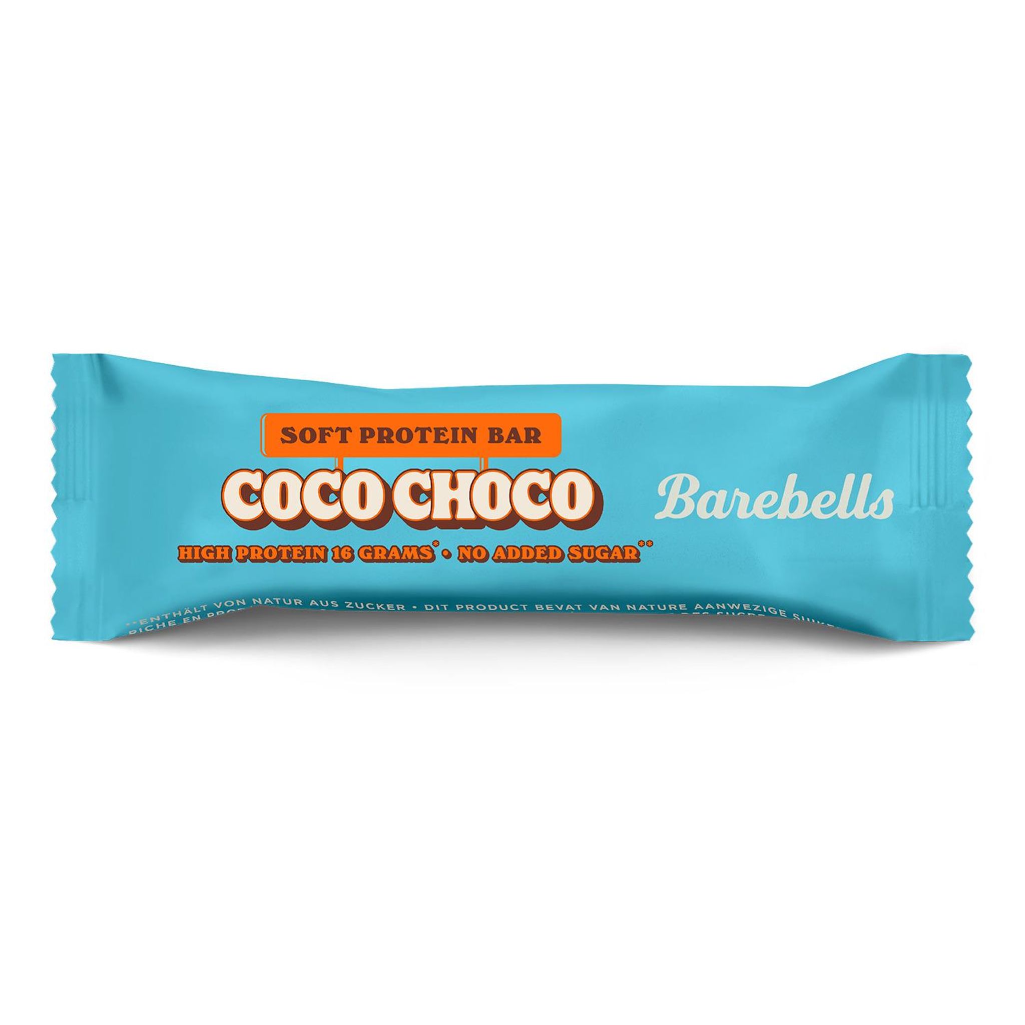 BAREBELLS Barre protéinée sans sucres ajoutés saveur coco chocolat 55g