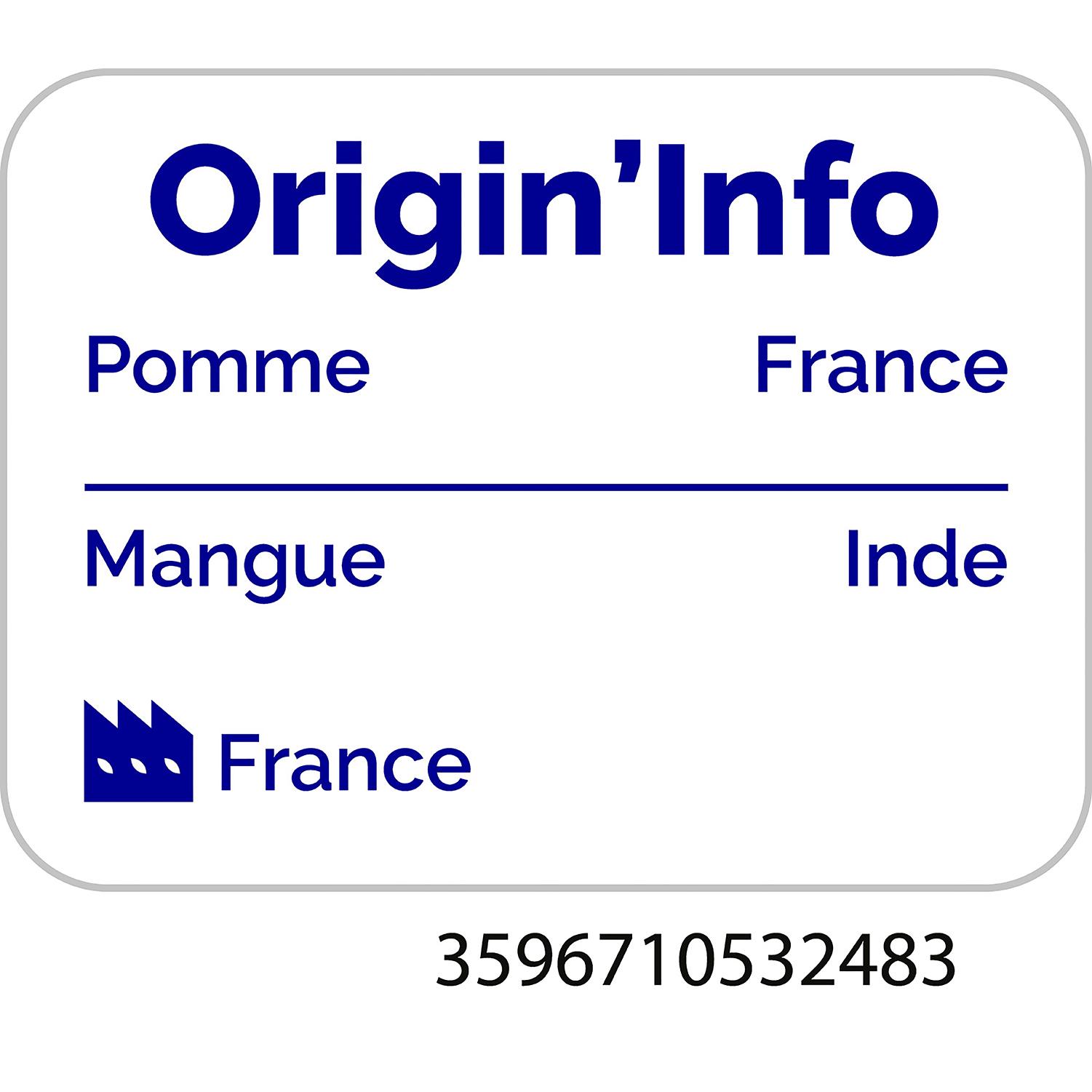 Voir la diapositive 3 : AUCHAN BIO Purée de pomme mangue sans sucres ajoutés 580g
