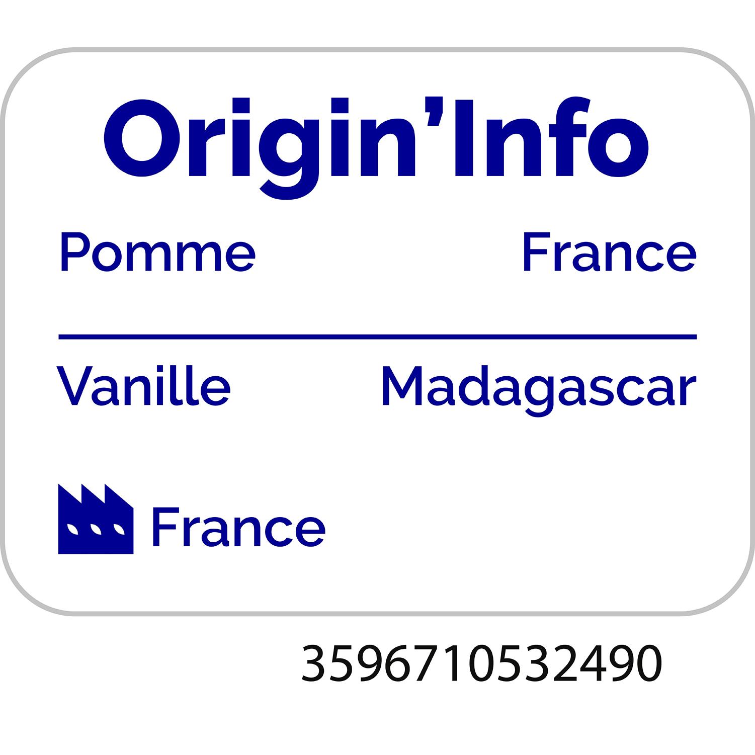 Voir la diapositive 4 : AUCHAN BIO Coupelles purée de pomme vanille sans sucres ajoutés 4 coupelles 4x100g