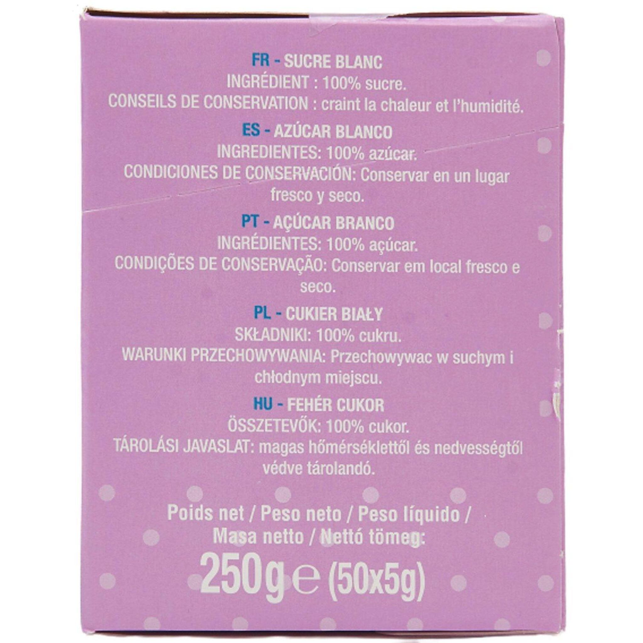 Voir la diapositive 2 : AUCHAN Sucre en poudre en bûchettes 250g