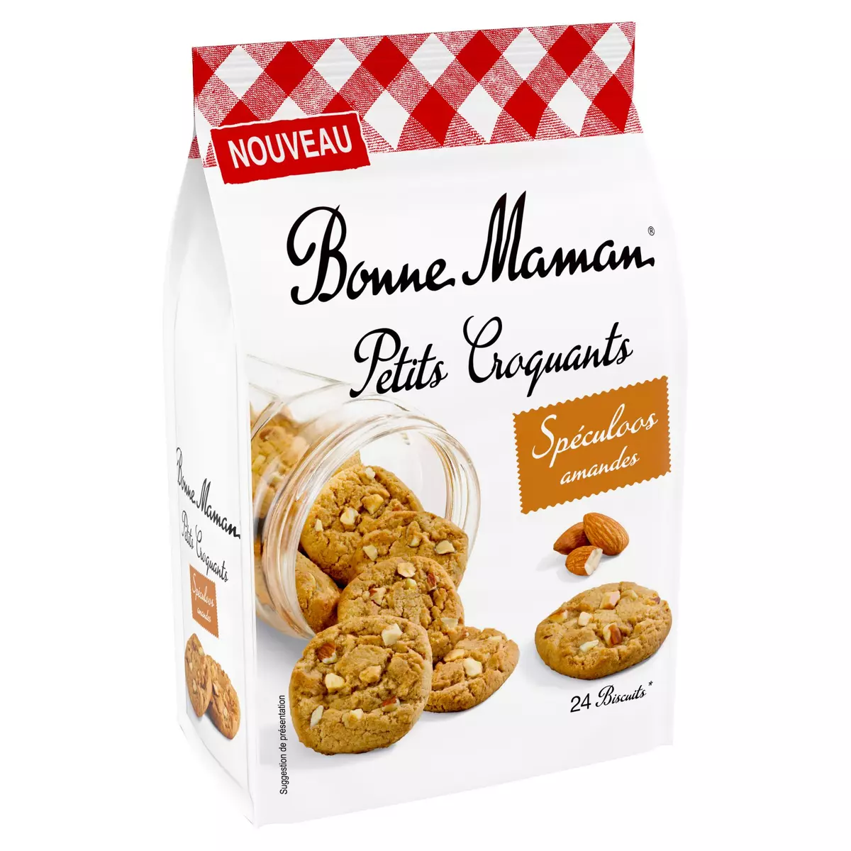 BONNE MAMAN Petits croquants spéculoos aux amandes 24 biscuits 250g