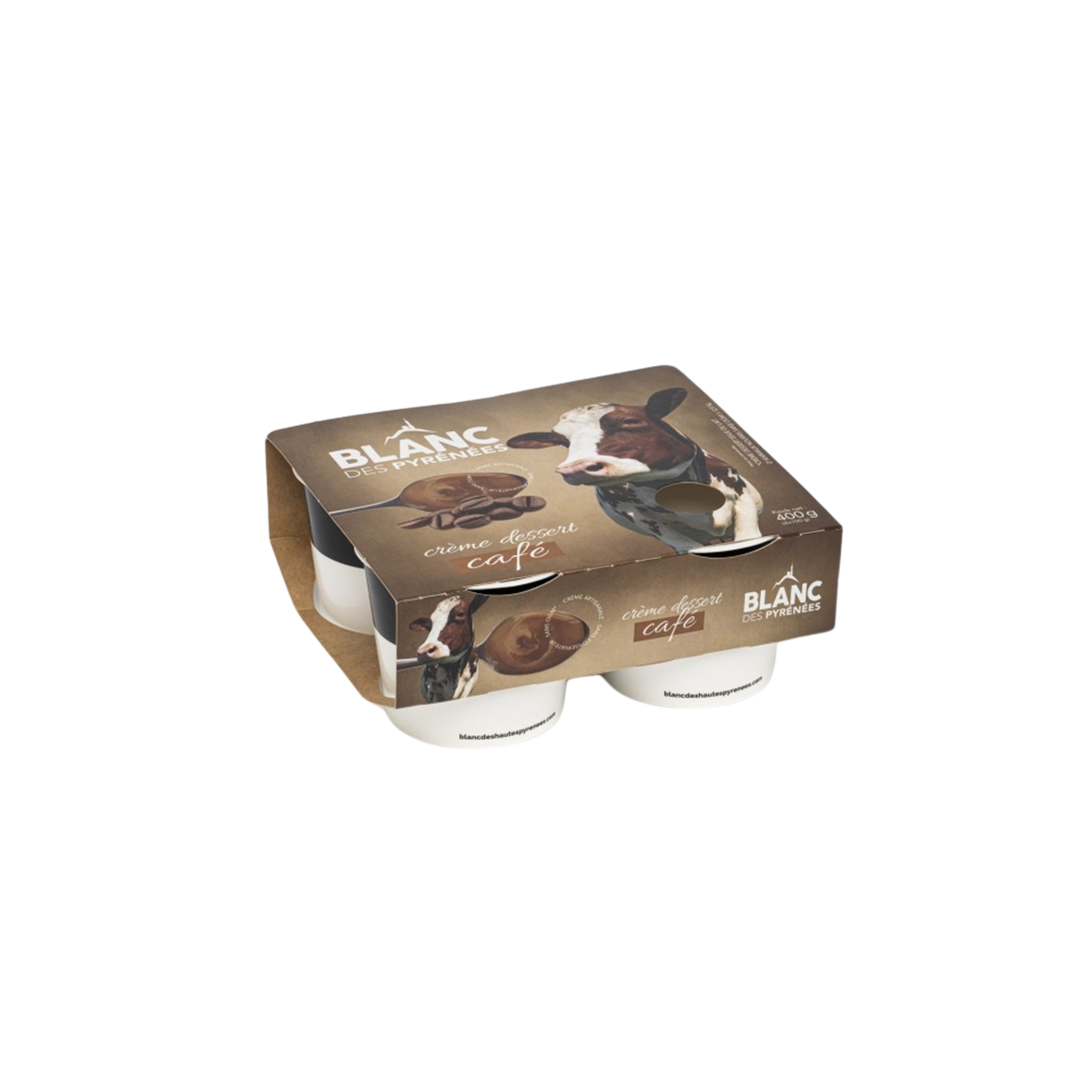 BLANC DES PYRÉNÉES Crème dessert au café 4x100g