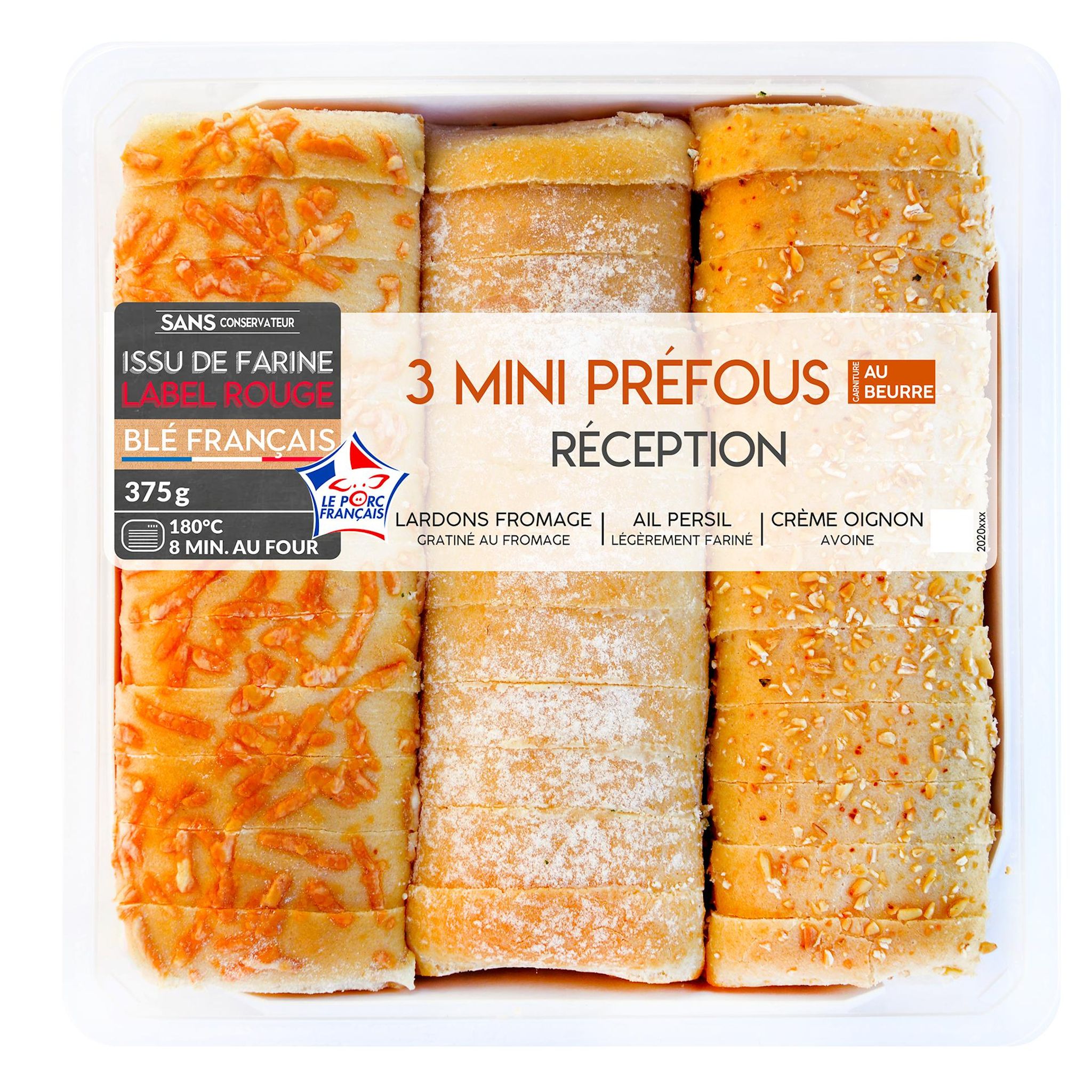 MIX BUFFET Mini préfous réception 3 pièces 375g