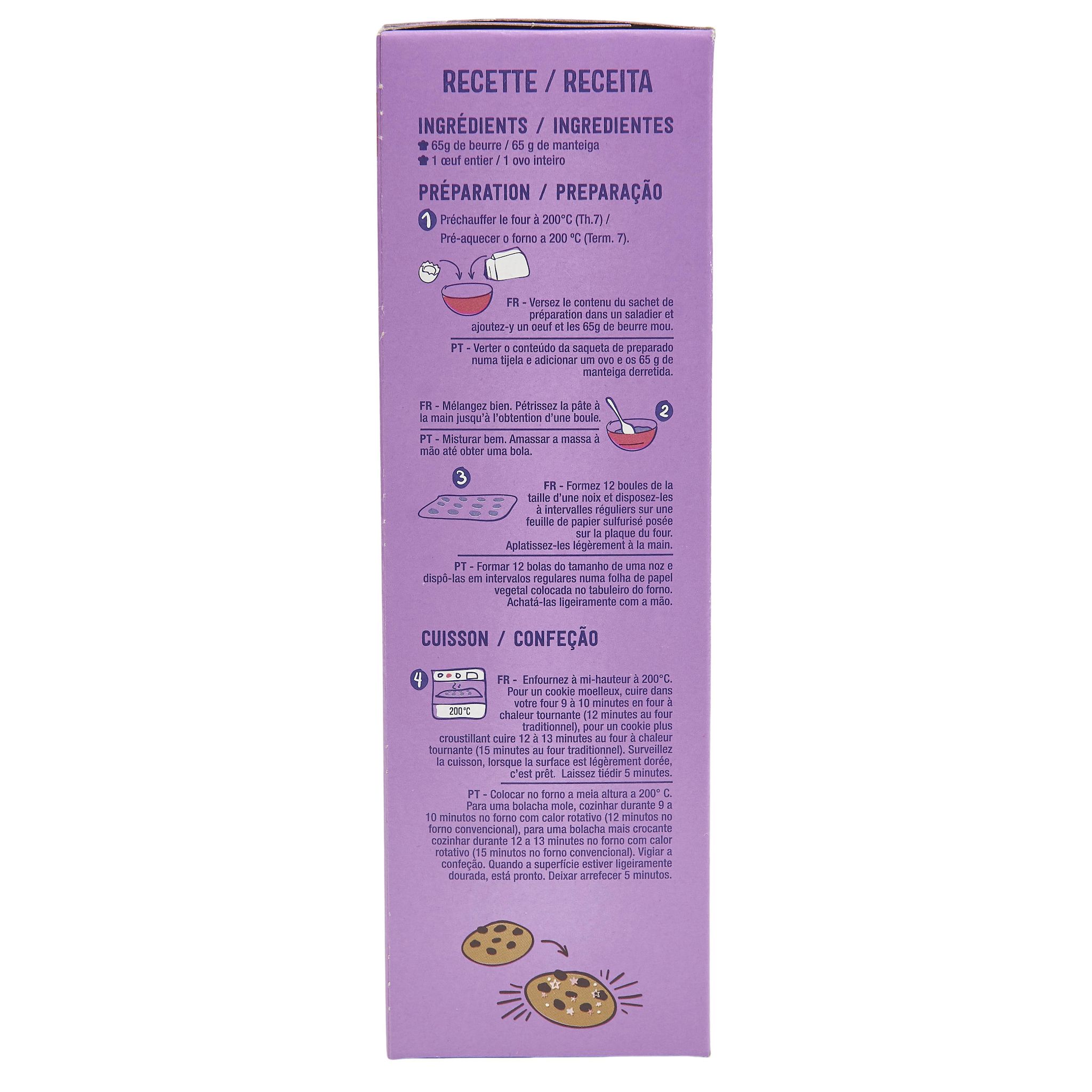 Voir la diapositive 3 : AUCHAN Préparation pour cookies Les pâtissiers 300g