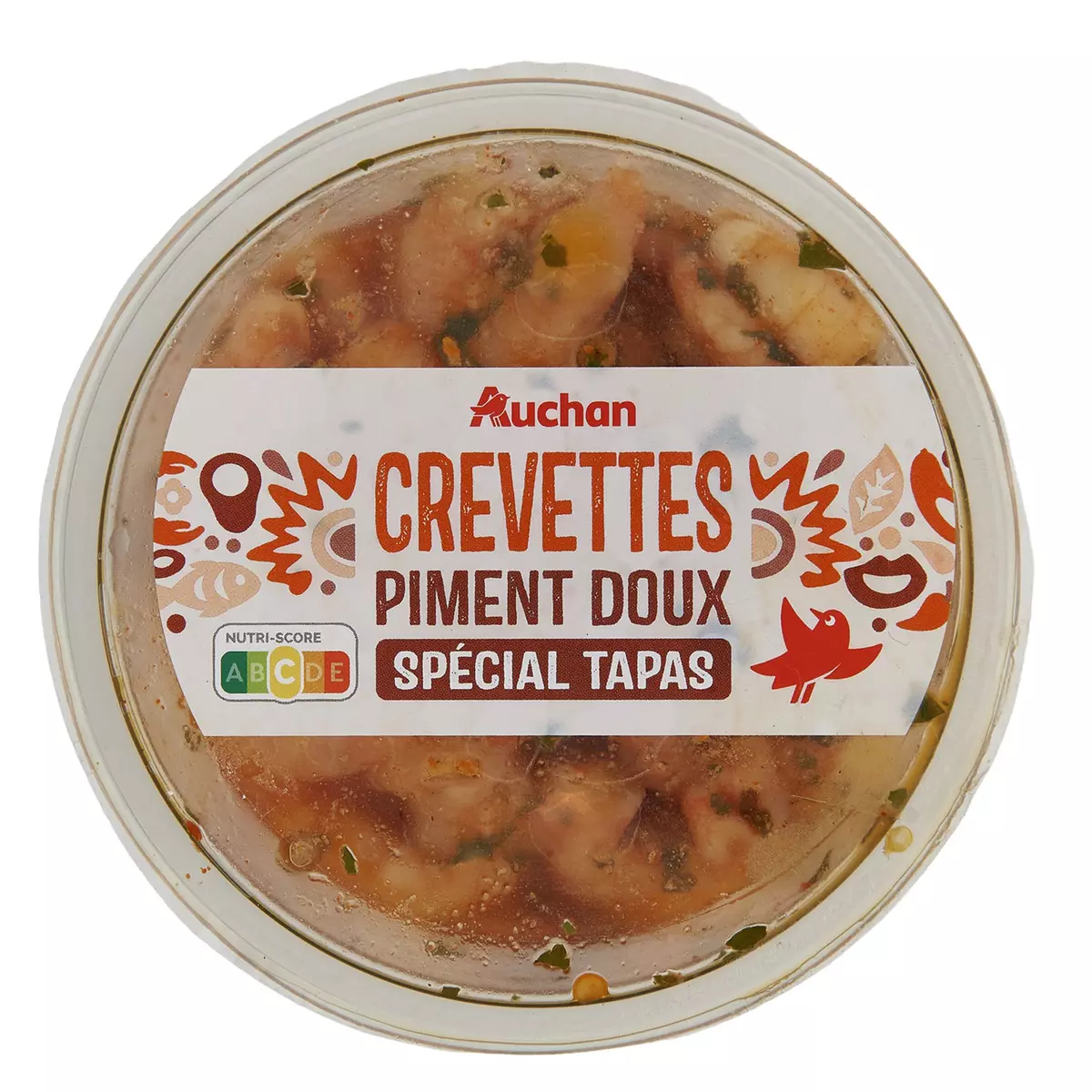 AUCHAN Crevettes piment doux 100g