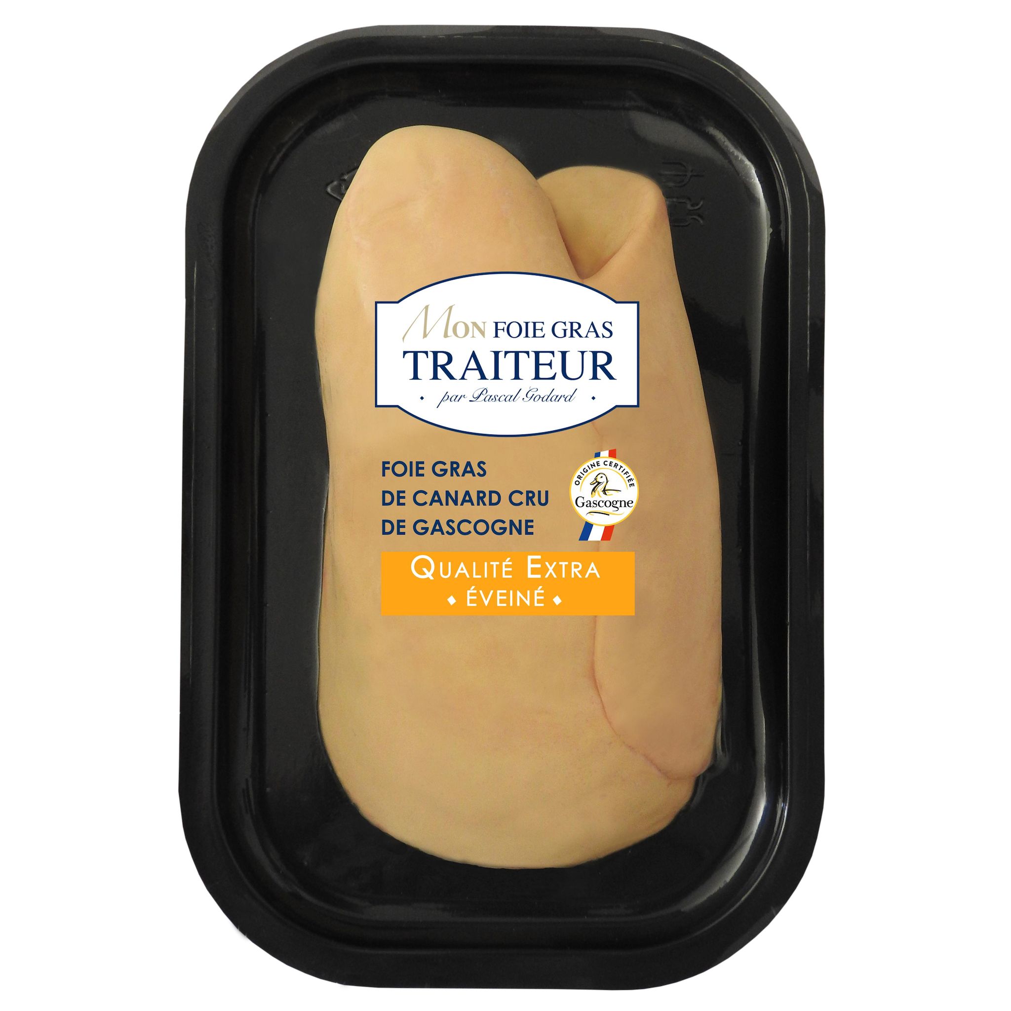 MON FOIE GRAS TRAITEUR Foie gras de canard cru de Gascogne extra éveiné IGP env 550g