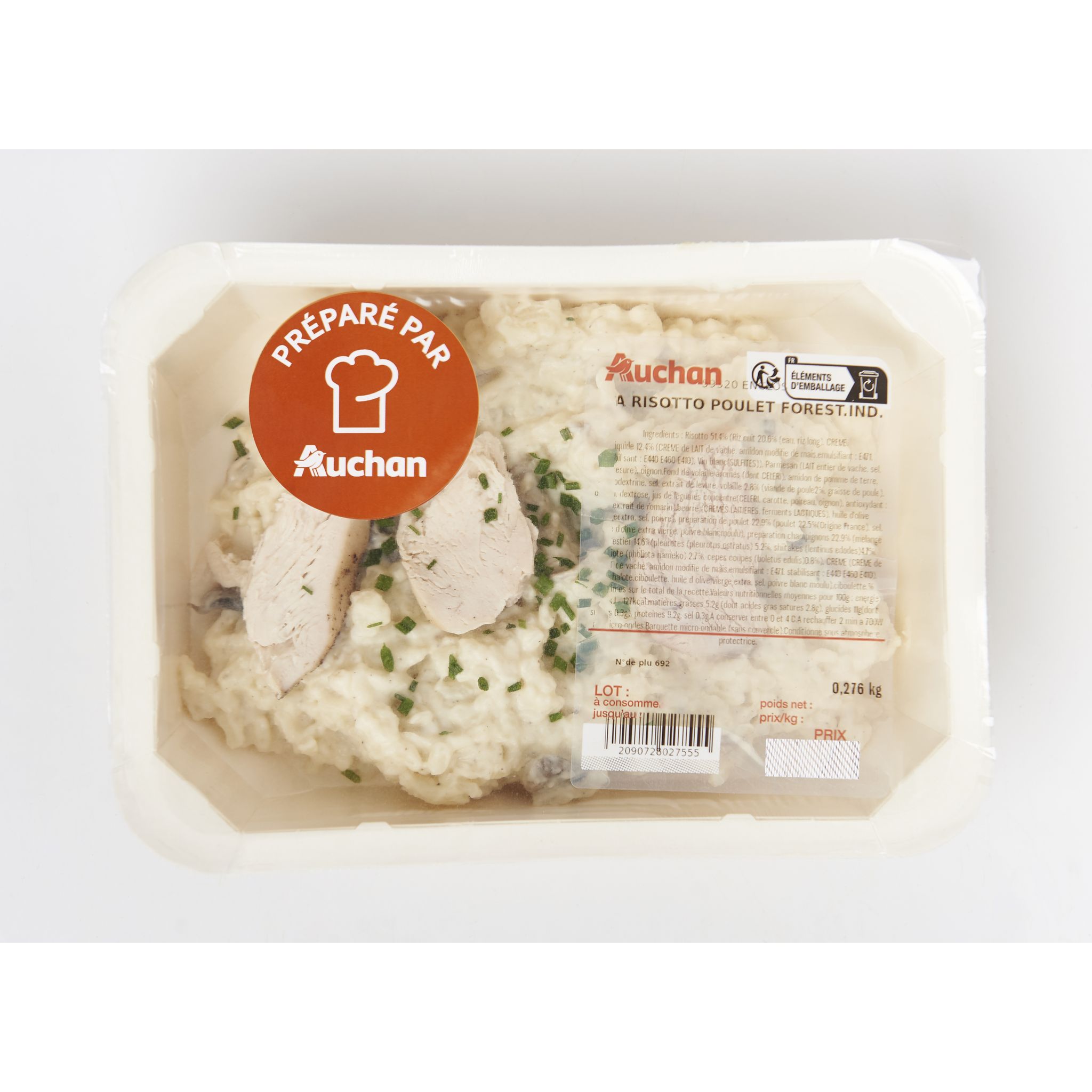 Voir la diapositive 2 : MON TRAITEUR Risotto poulet forestier 1 part 300g