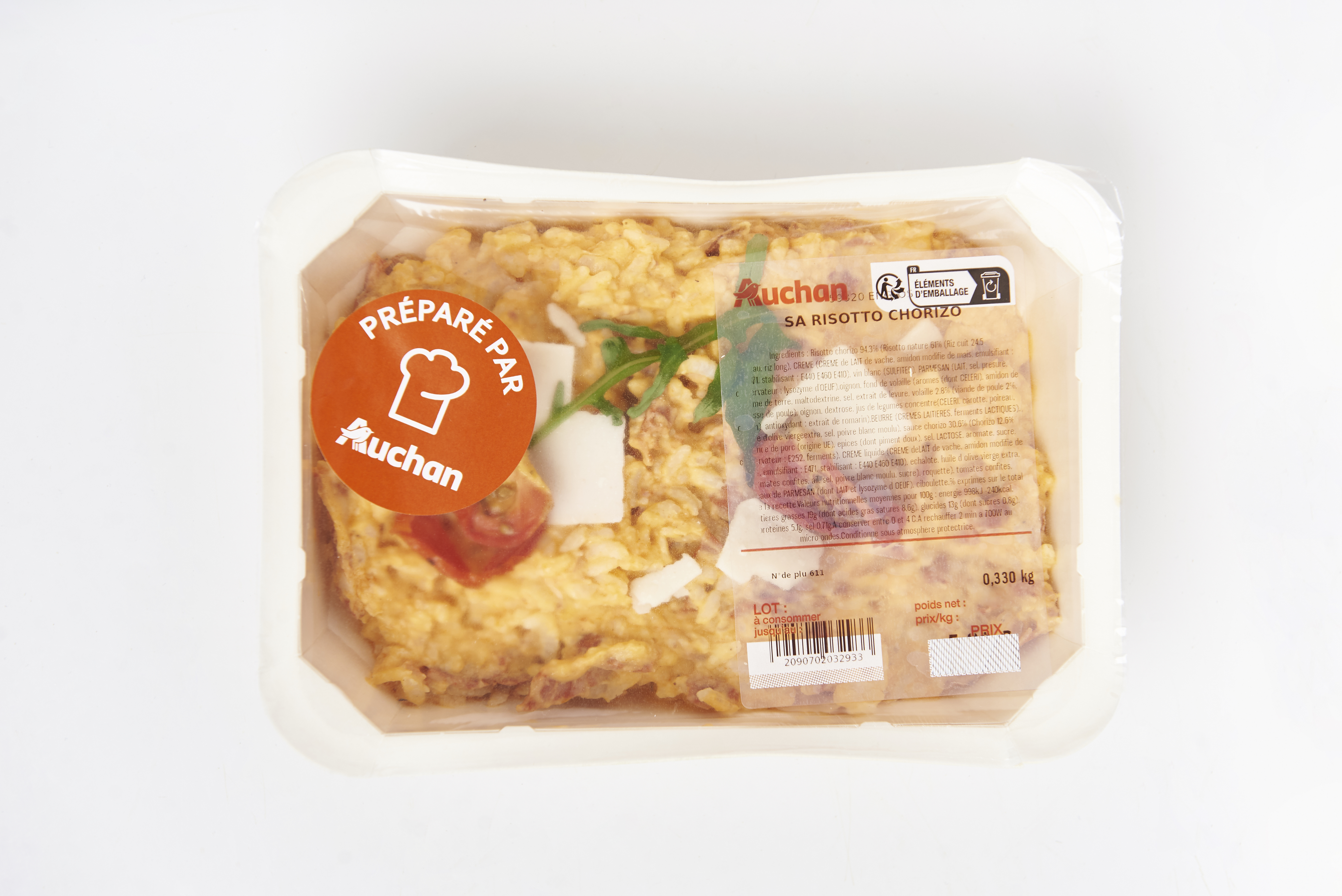 Voir la diapositive 2 : MON TRAITEUR Risotto chorizo 1 part 300g