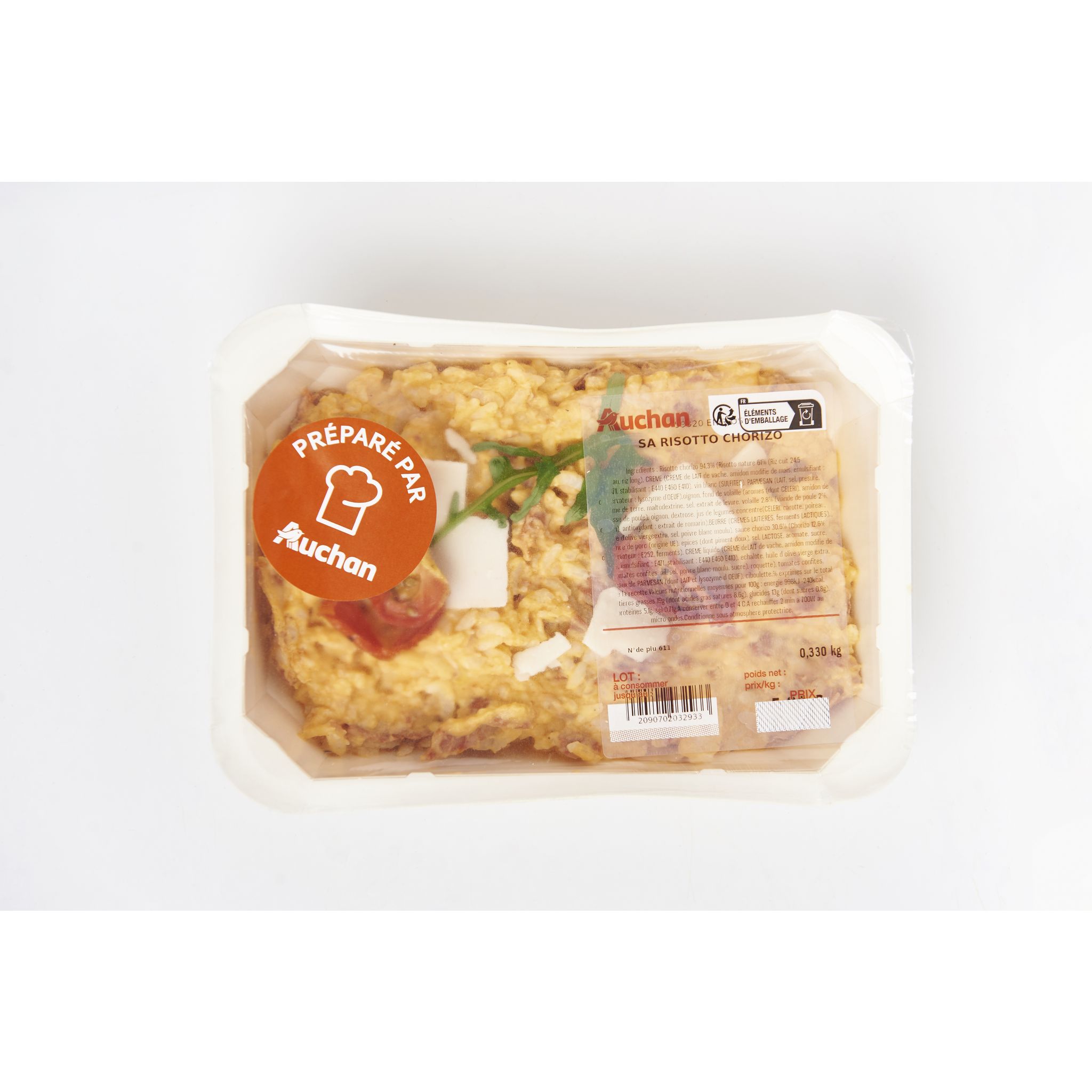 Voir la diapositive 2 : MON TRAITEUR Risotto chorizo 1 part 300g