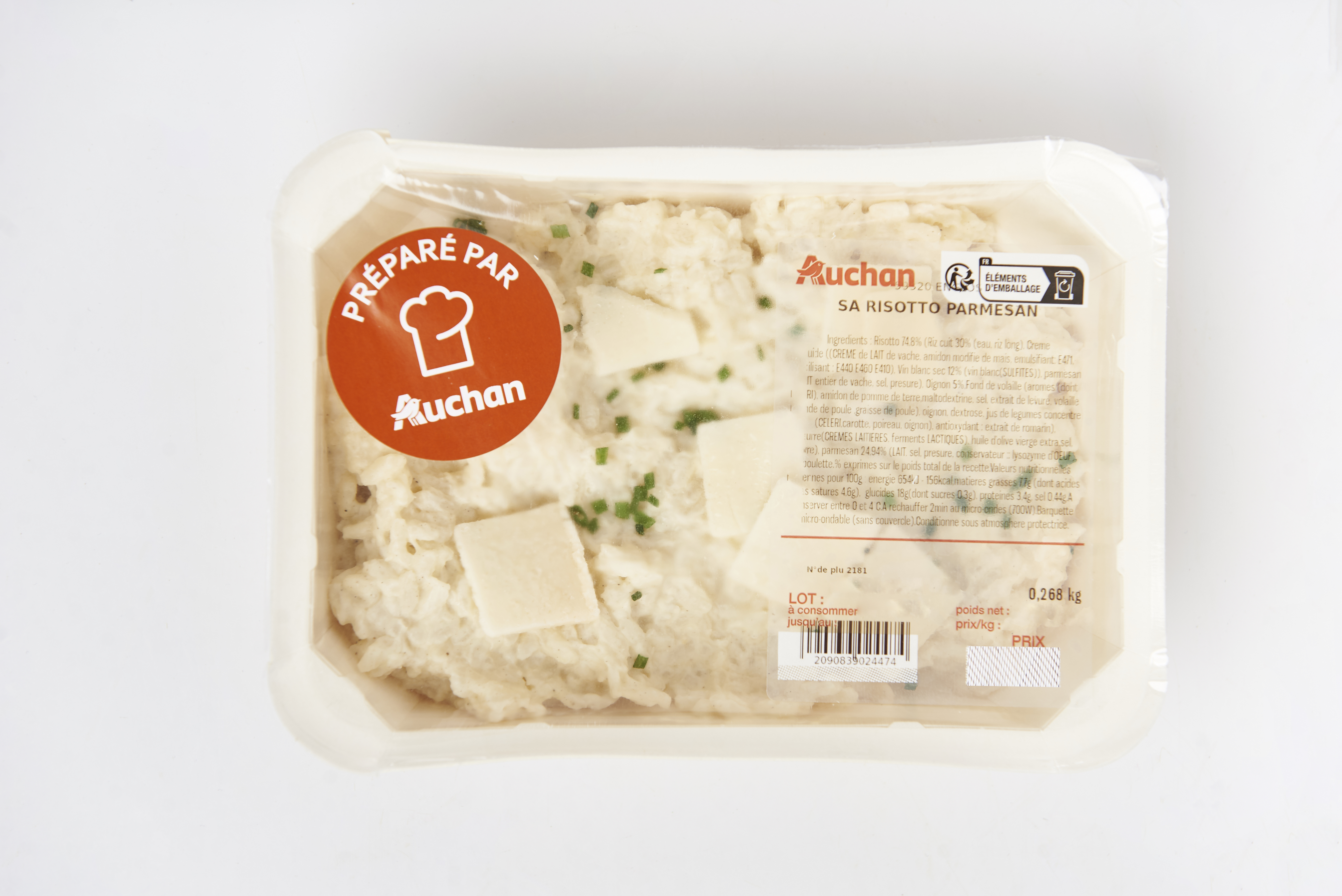 Voir la diapositive 2 : MON TRAITEUR Risotto parmesan 1 part 300g 
