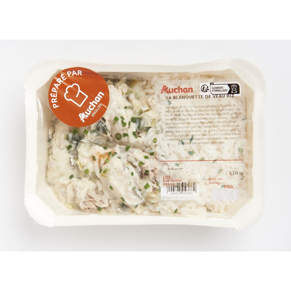 MON TRAITEUR Blanquette de veau et riz