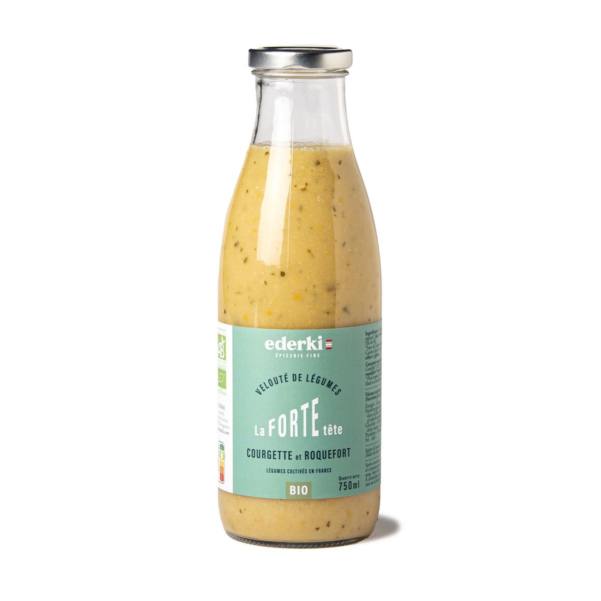 EDERKI Soupe veloutée courgette et roquefort bio La Forte Tête 75cl