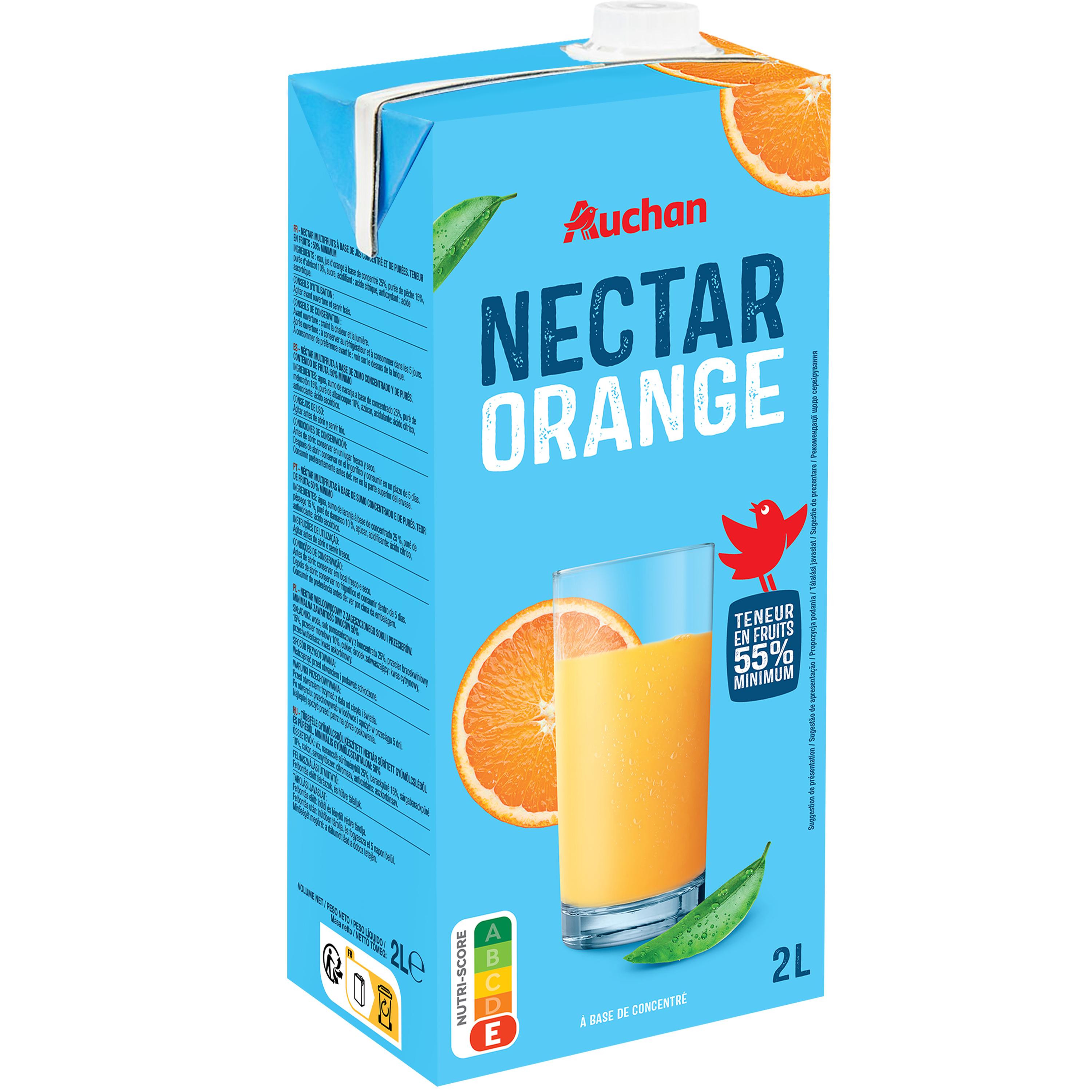 Voir la diapositive 3 : AUCHAN Nectar orange 2l