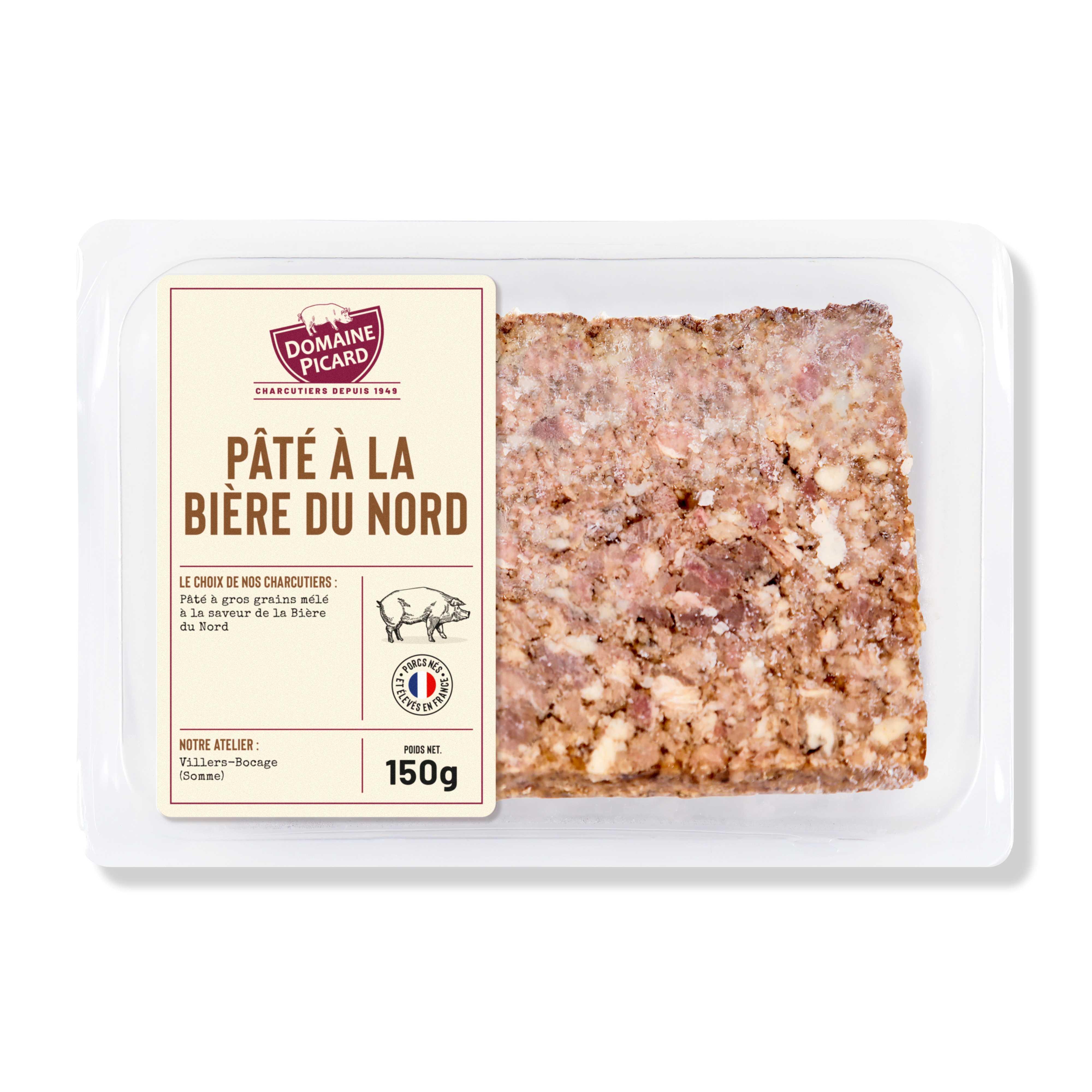 DOMAINE PICARD Pâté à la bière du Nord 1 tranche 150g