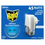 RAID Diffuseur électrique répulsif moustiques et moustiques tigres 1 diffuseur + 1 recharge