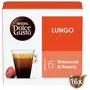 DOLCE GUSTO Café en capsules Lungo équilibré et torréfié intensité 6 16 capsules 89.6g