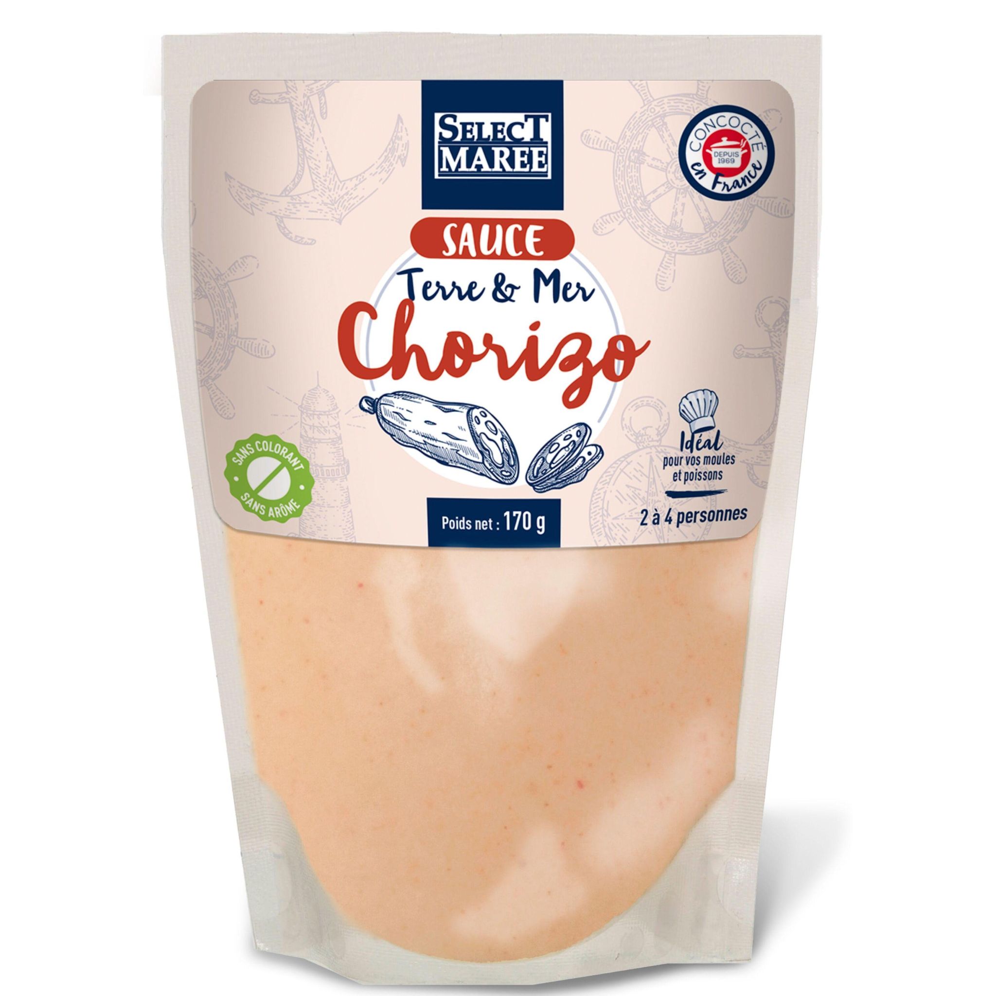 SELECT MAREE Sauce terre et mer chorizo 2/4 parts 170g