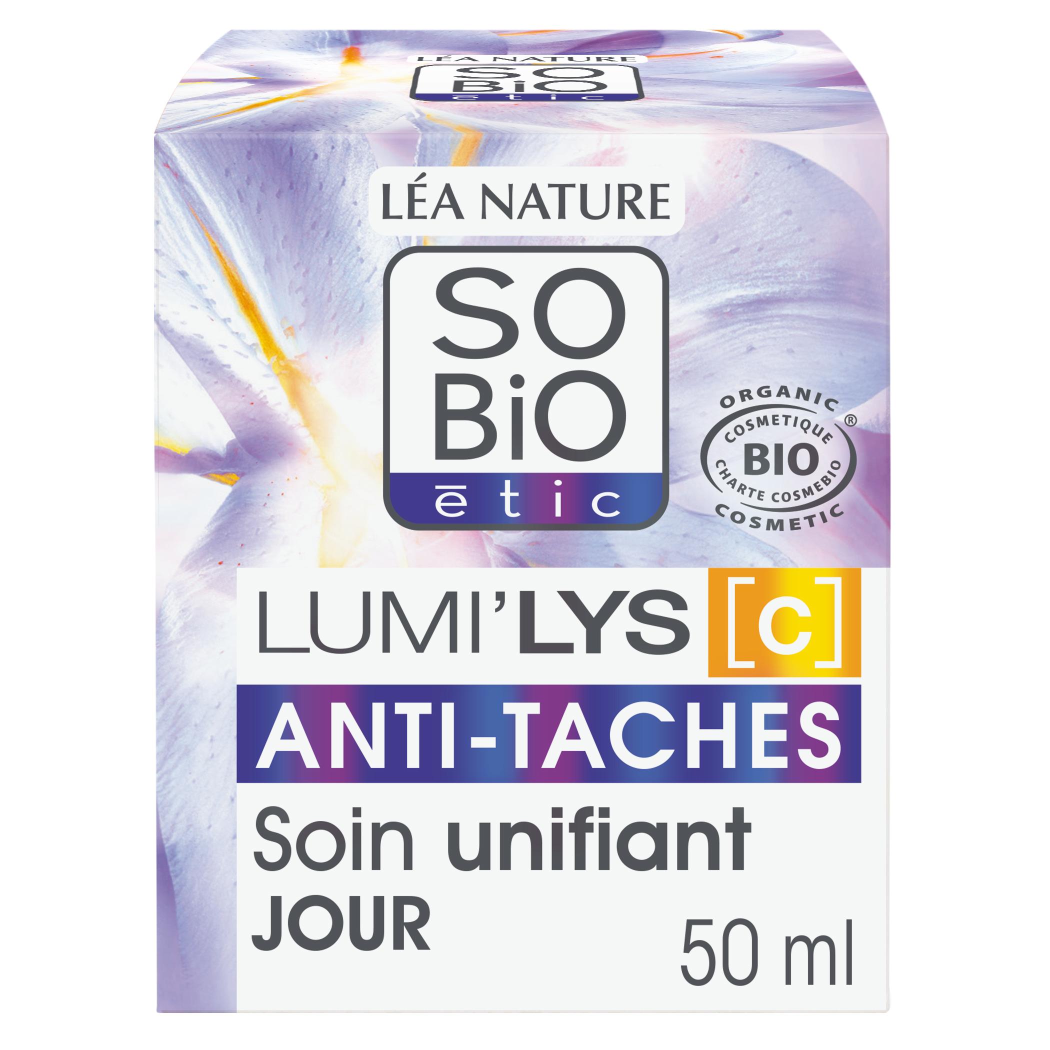 Voir la diapositive 2 : SO BIO ETIC Lumi'Lys C Anti-tâches expert soin unifiant jour 50ml