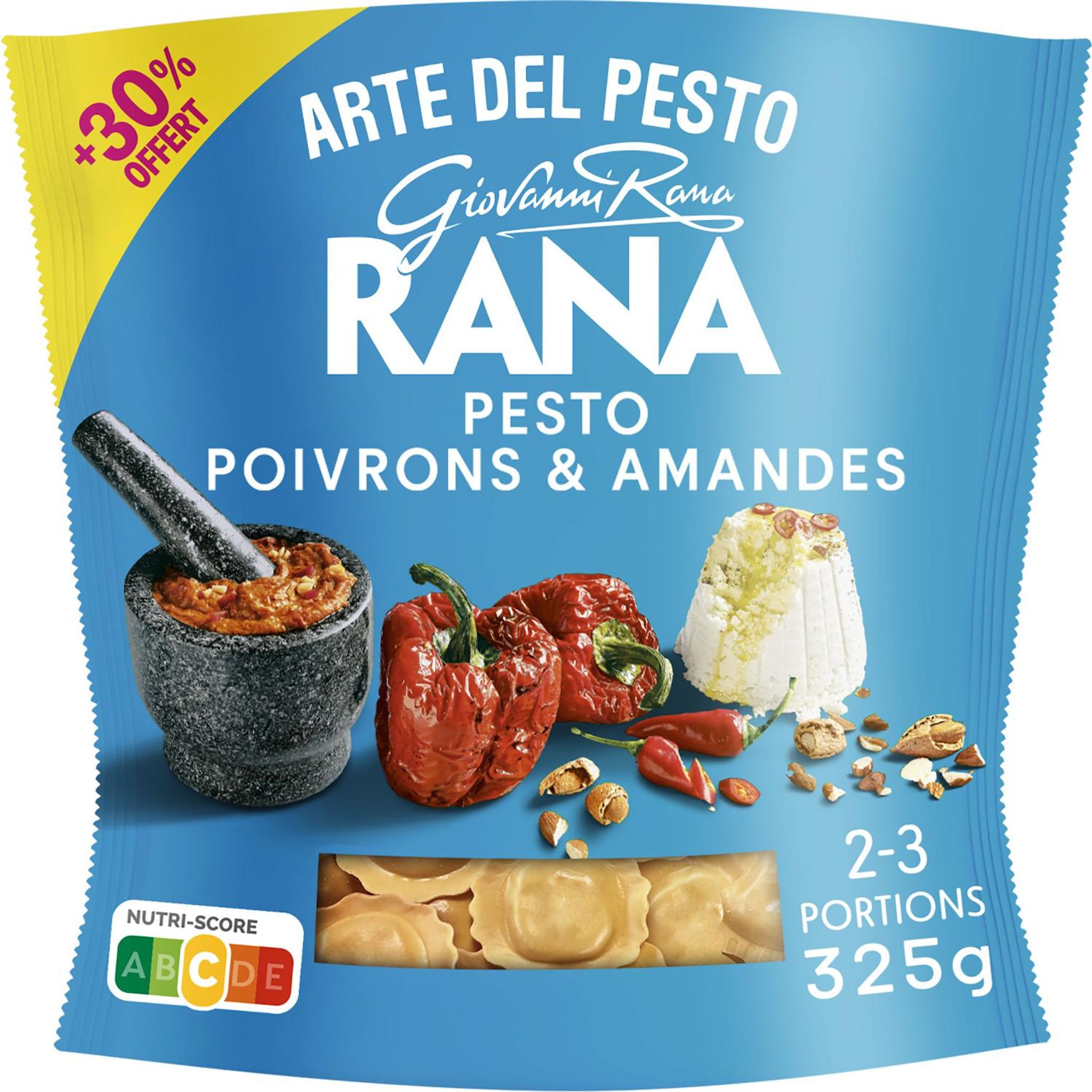 RANA Girasoli au pesto poivrons et amandes 2/3 parts 250g + 30% offert