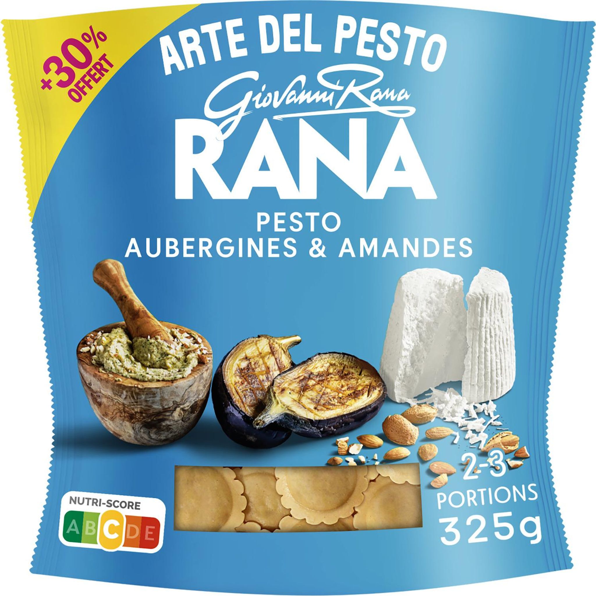 RANA Girasoli au pesto aubergines et amandes 2/3 parts 250g + 30% offert