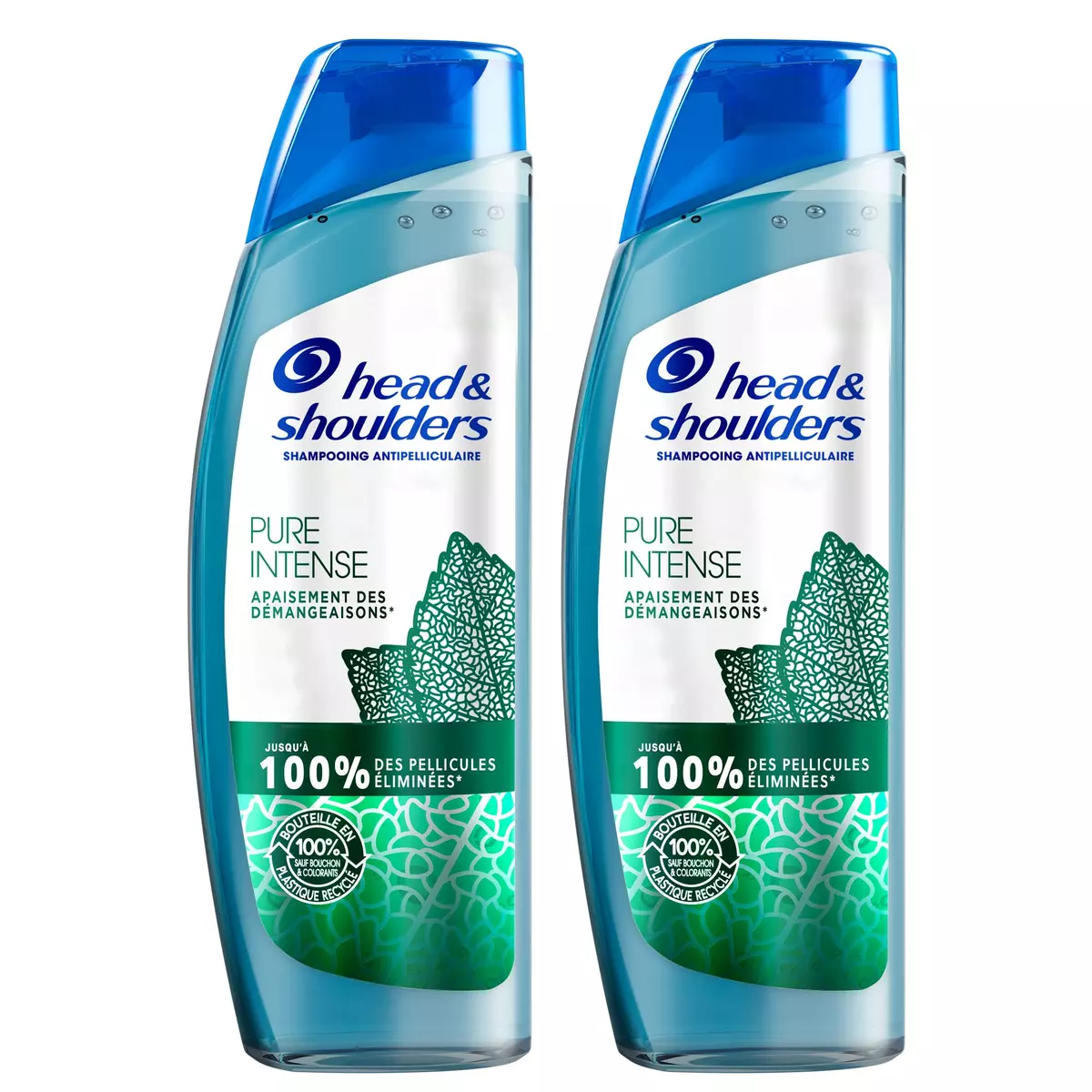 HEAD & SHOULDERS Shampooing antipelliculaire pure intense 2x250ml