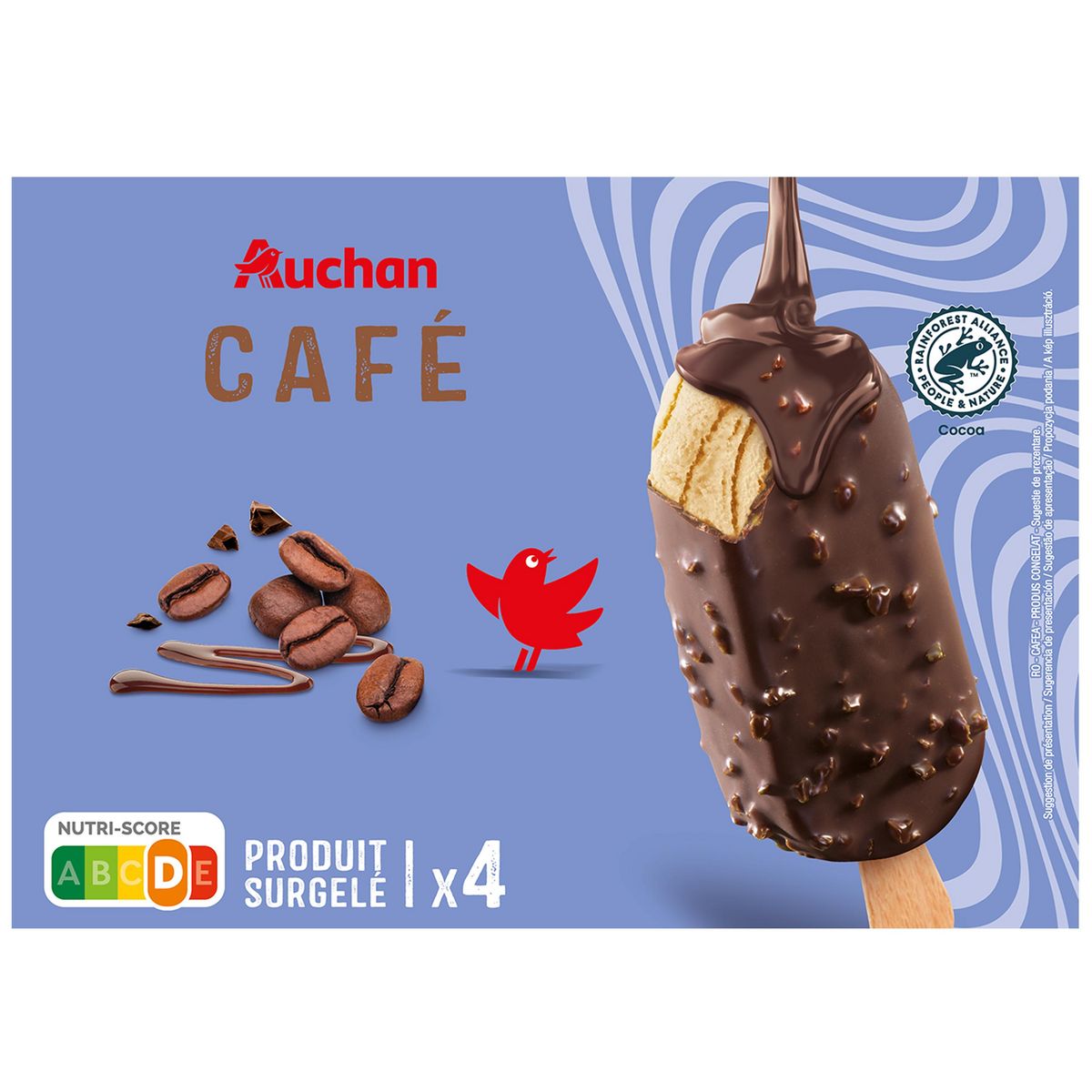 AUCHAN Grand gourmand café 4 pièces 280 g