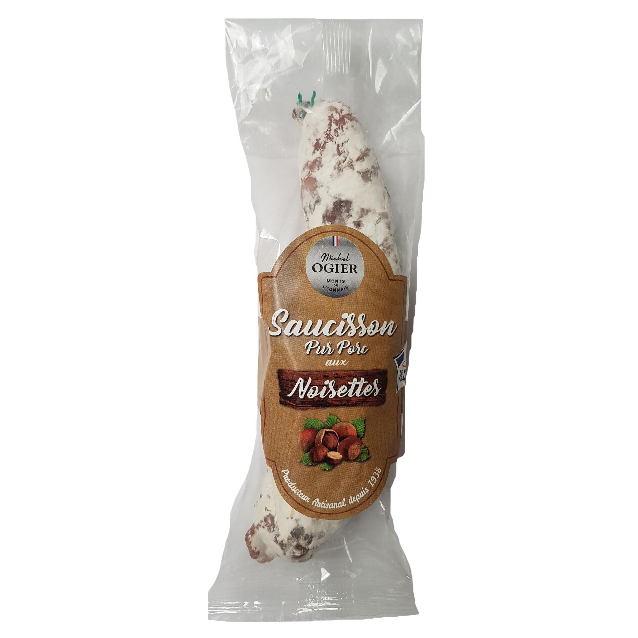 OGIER Saucisson pur porc aux noisettes 150g