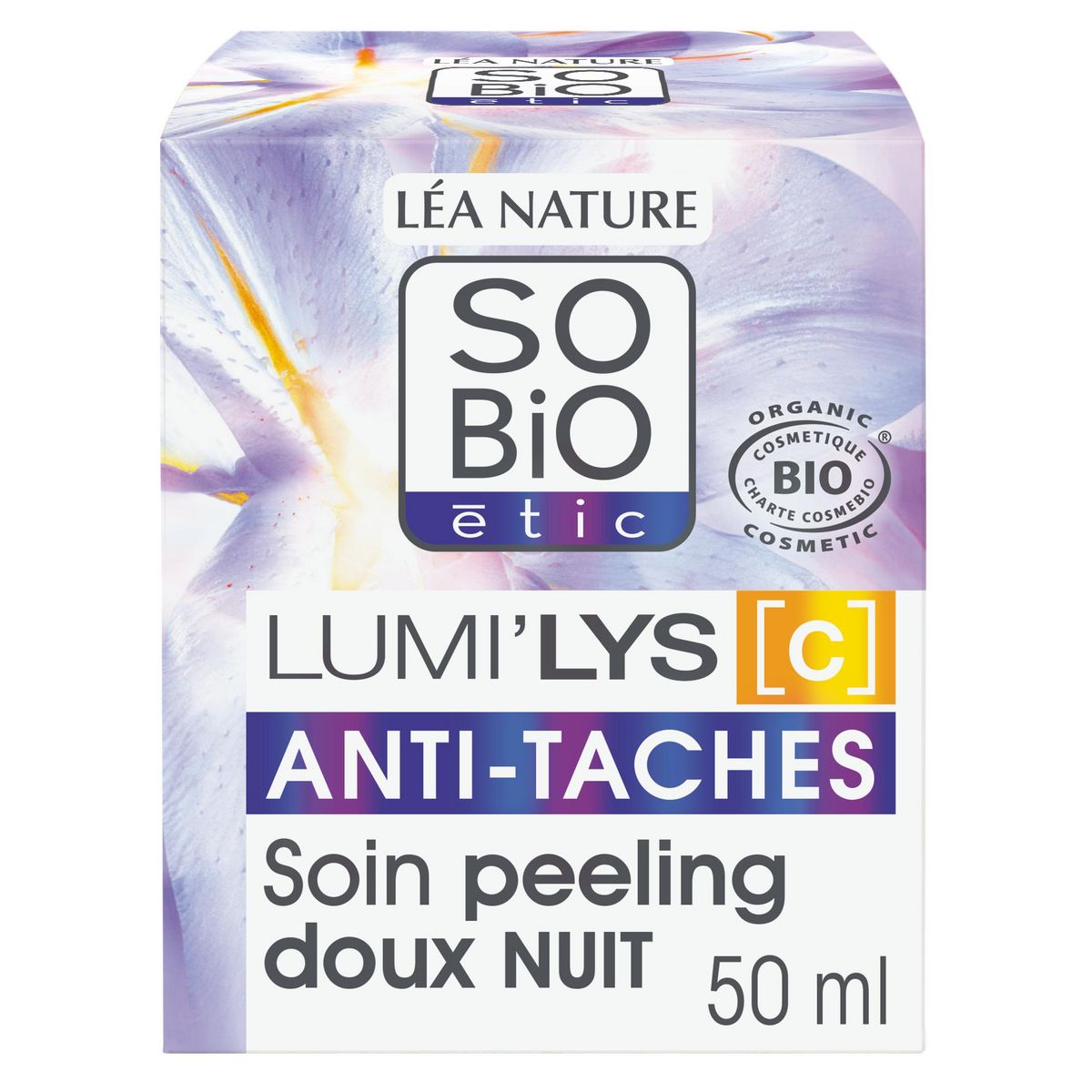 SO BIO ETIC Lumi'Lys C Anti Taches Expert Soin peeling doux nuit 50ml