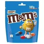 M&M'S Bonbons chocolatés Crispy au riz soufflé 187g