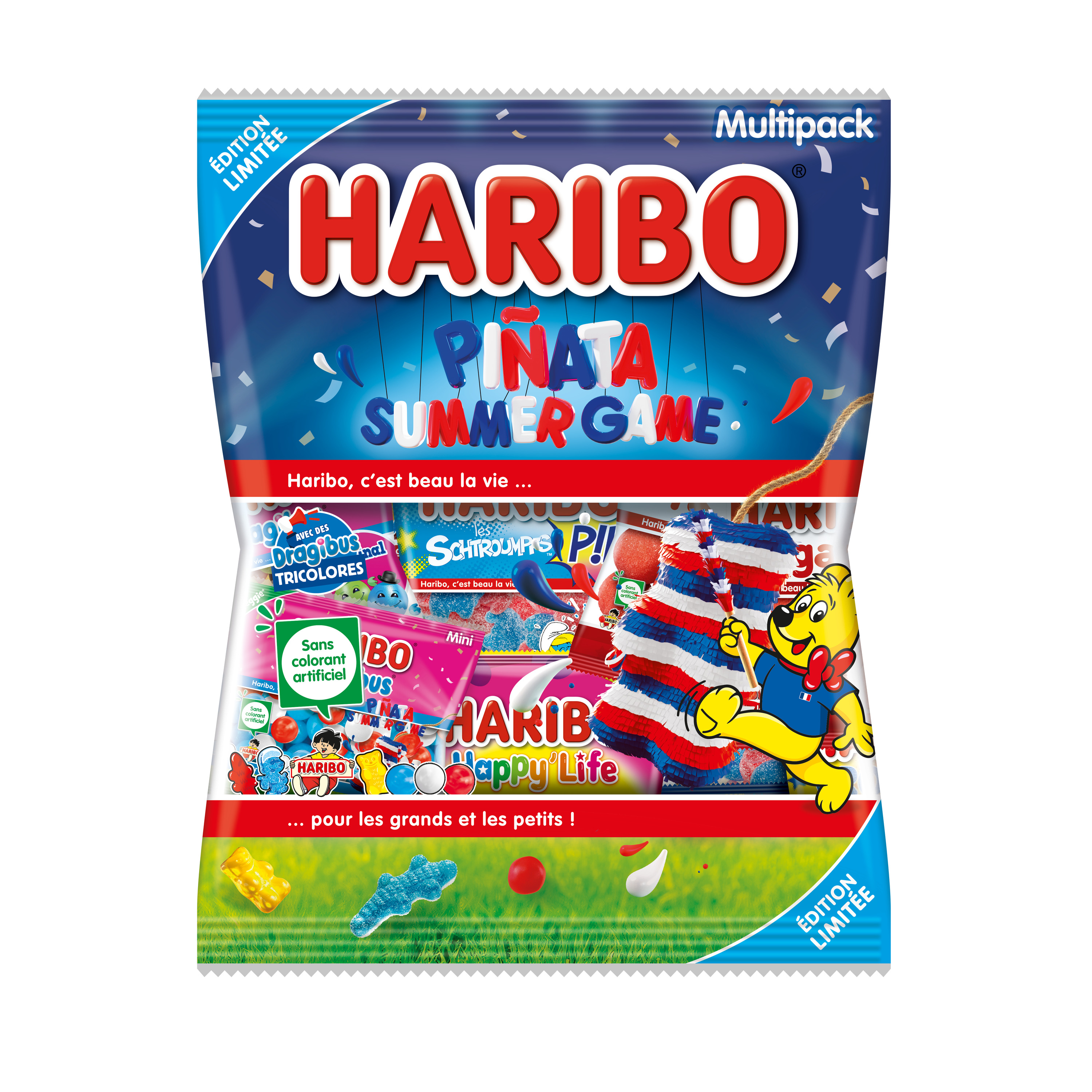 HARIBO Bonbons gélifiés multipack Pinata Summer Game 800g