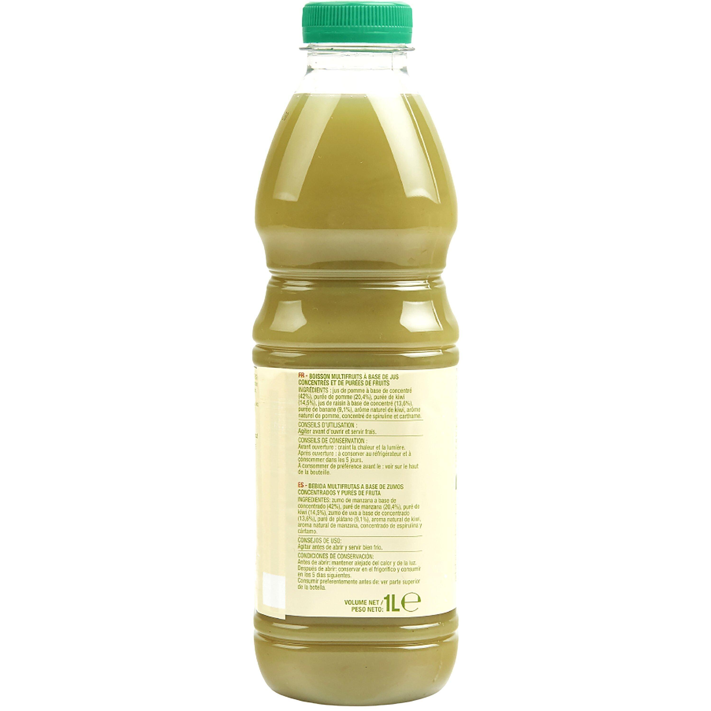 Voir la diapositive 4 : AUCHAN Smoothie pomme kiwi 1l