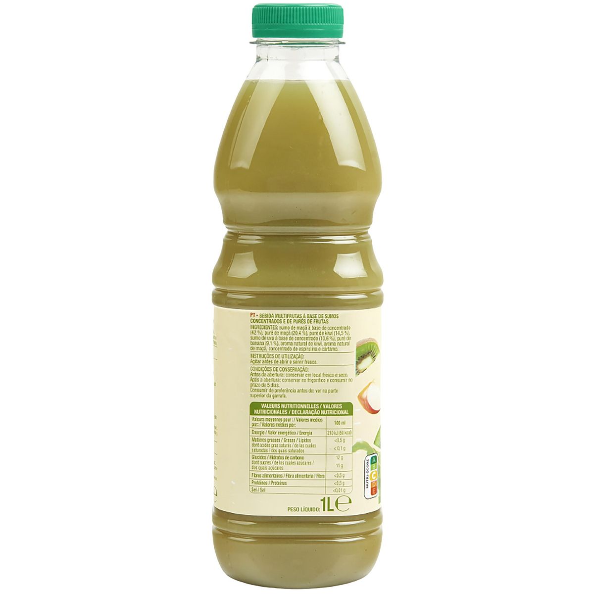 AUCHAN Smoothie pomme kiwi 1l
