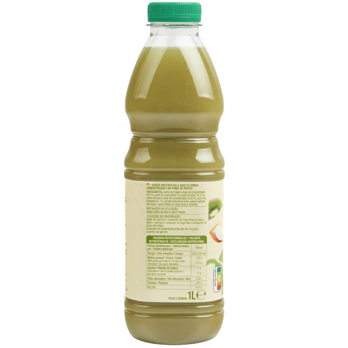 AUCHAN Smoothie pomme kiwi 1l