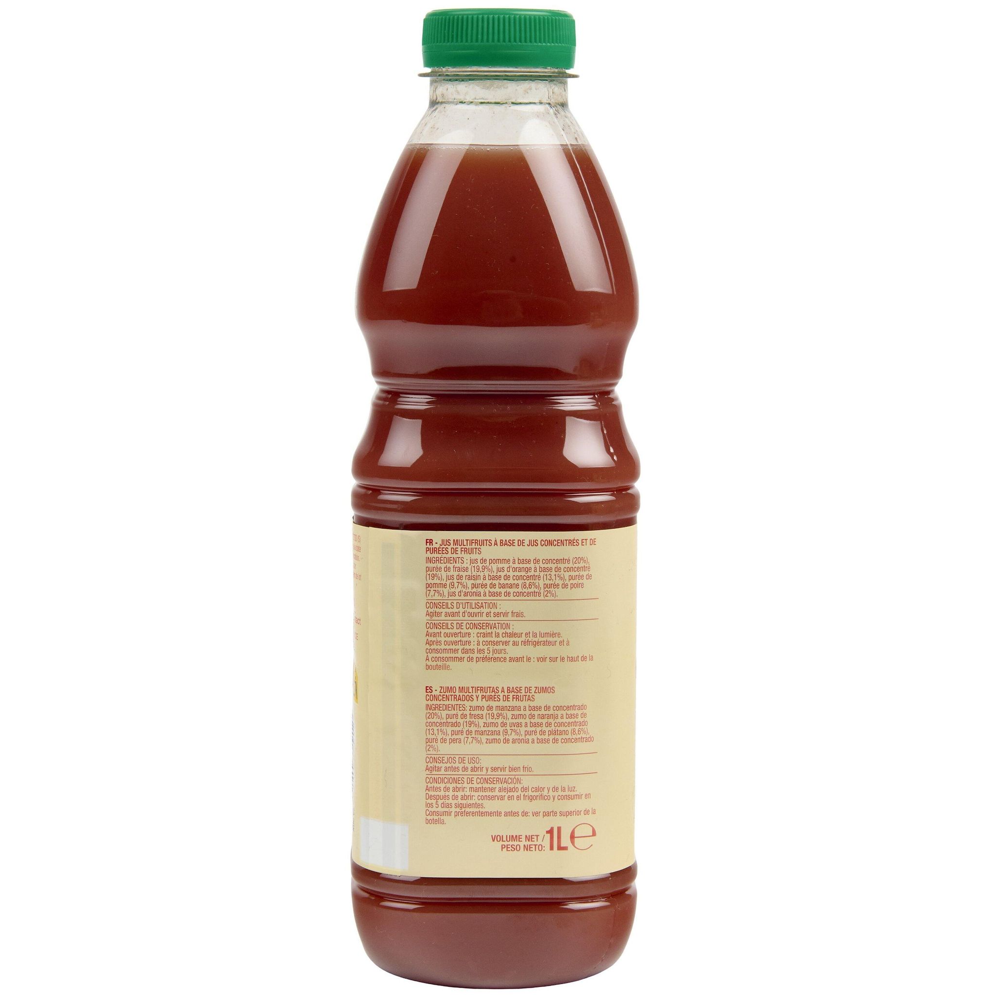 Voir la diapositive 5 : AUCHAN Smoothie fraise banane 1l