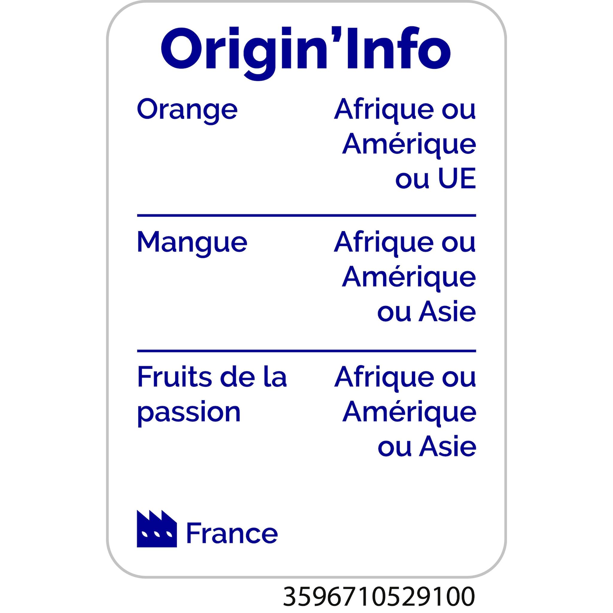 Voir la diapositive 5 : AUCHAN Smoothie orange mangue passion 1l