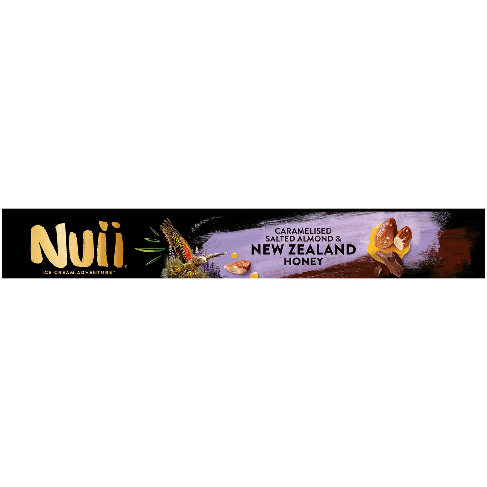 Voir la diapositive 2 : NUII Bâtonnets glacés New Zealand miel amande caramel beurre salé 4 pièces 272g