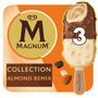 Voir la diapositive 3 : MAGNUM Bâtonnets glacés remix aux amandes chocolat et vanille 3 pièces 198g