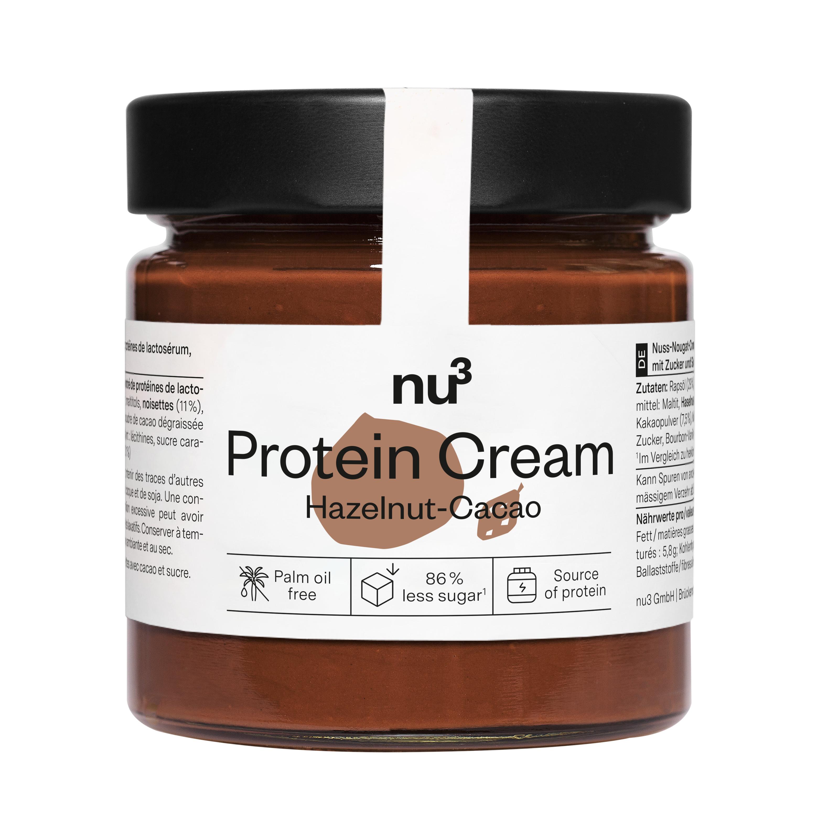 NU3 Pâte à tartiner protéinée à la noisette et cacao sans huile de palme 200g