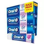 ORAL-B Pro-expert dentifrice dents sensibles menthe fraiche 3x75ml