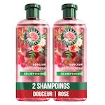 HERBAL ESSENCES Shampooing douceur parfum rose 2x250ml